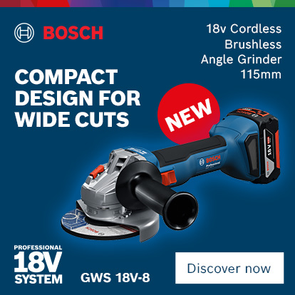 Bosch GWS 18V-8 18v Cordless Brushless Angle Grinder 115mm