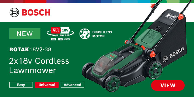 Bosch ROTAK 18V2-38 P4A 36v Cordless Brushless Lawnmower