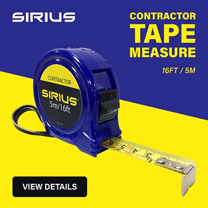 Sirius Contractor Tape Measure