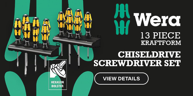 Wera 13 Piece Kraftform Chiseldrive Screwdriver Set
