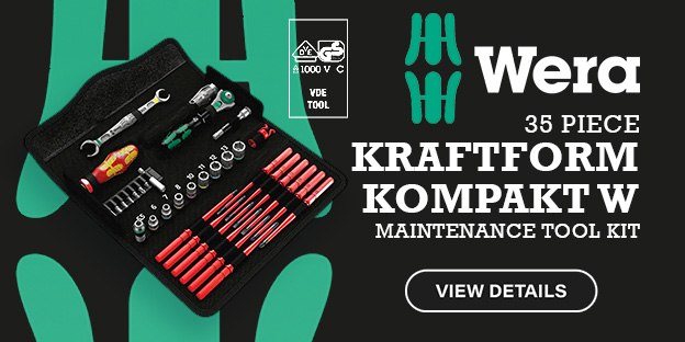 Wera 35 Piece Kraftform Kompakt W Maintenance Tool Kit