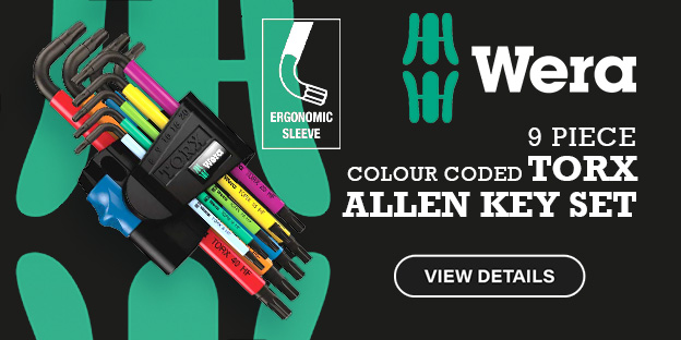 Wera 9 Piece Colour Coded Holding Torx Allen Key Set