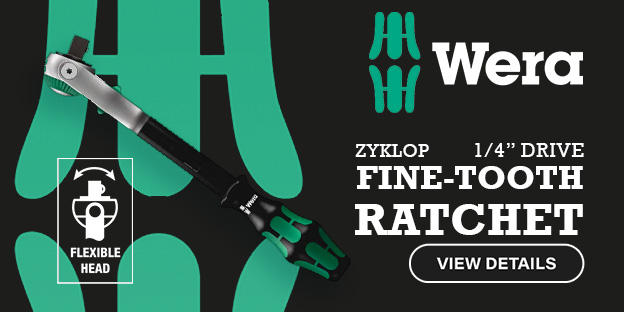 Wera Zyklop 1/4" Drive Head Fine Tooth Ratchet