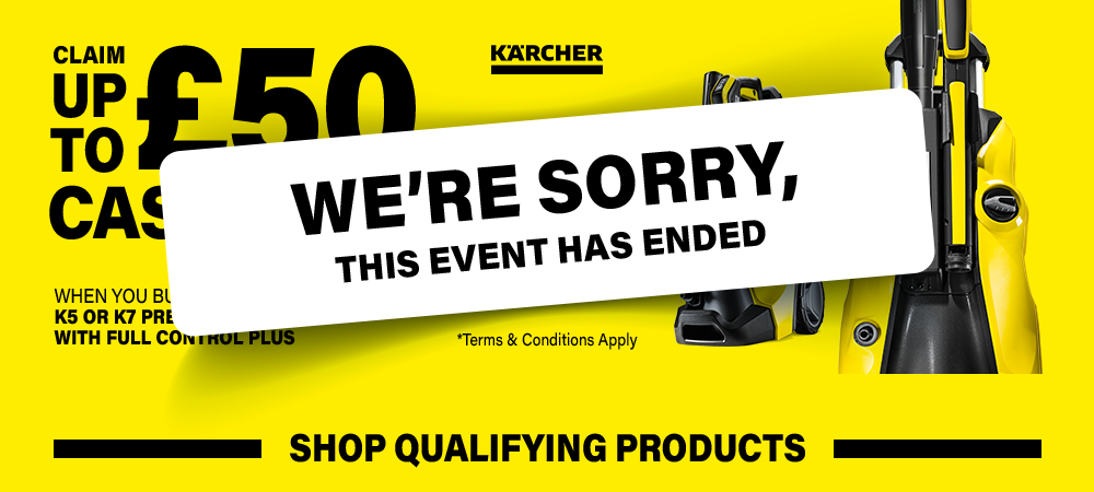 Karcher K5 K7 Pressure Washer CashBack Promotion