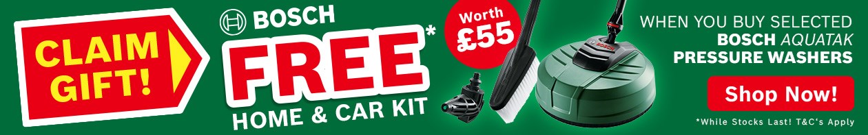 Free Bosch Cleaning Kit - Aquatak Pressure Washers