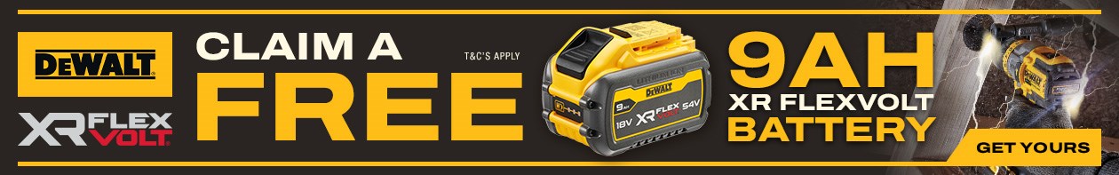 DeWalt FlexVolt Free 9Ah Battery Redemption