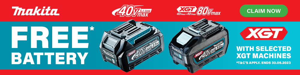 Claim A Free Makita XGT Battery