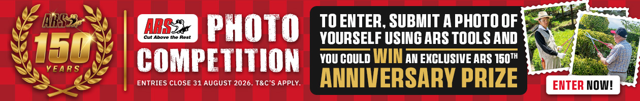 ARS 150th Anniversary Photo Competition Win Exclusive Prize ARS 150th Anniversary Photo Competition – submit a photo using ARS tools to win prize