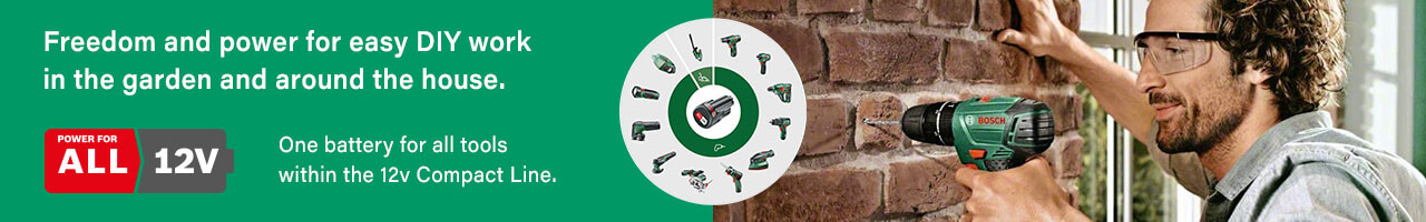 Bosch 12v PowerForAll Cordless Tool Range