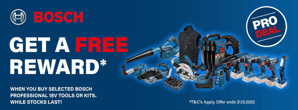 Bosch 18v Professional ProDeals Free Rewards Bosch Professional ProDeals 18v Tool Redeem Free Reward Redemption Promotion Deal