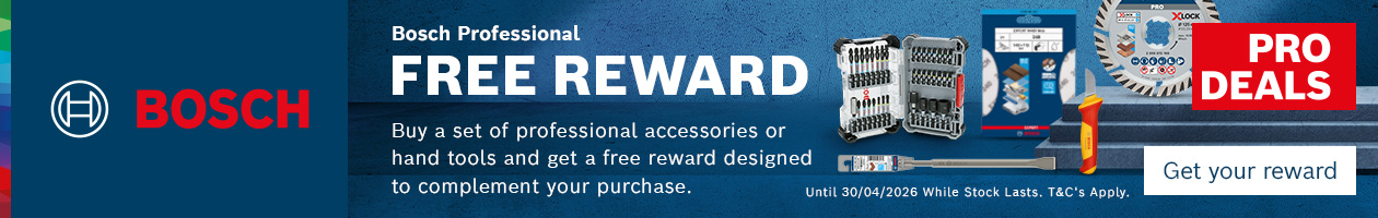 Bosch Professional Free Gift With Accessory or Hand Tool Set Purchase