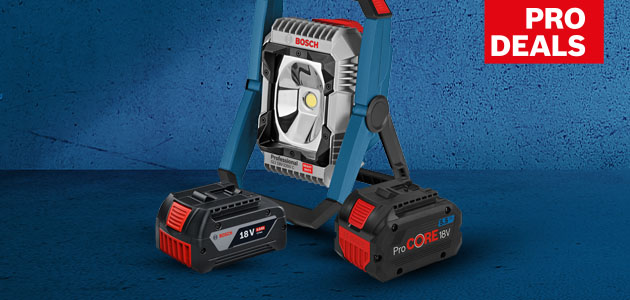Bosch Professional Claim Free Battery Or Jobsite Light