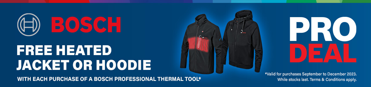 Bosch Professional ProDeals Claim Redeem Free Reward Redemption Promotion Deal Heated Jacket Hoodie Thermal