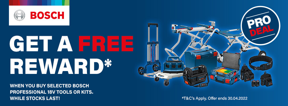 Bosch 18v Professional ProDeals Free Reward Redemption Bosch Professional ProDeals 18v Tool Redeem Free Reward Redemption Promotion