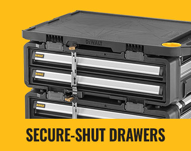 DEWALT ToughSystem 2.0 DXL modular workstation with secure lockable drawers