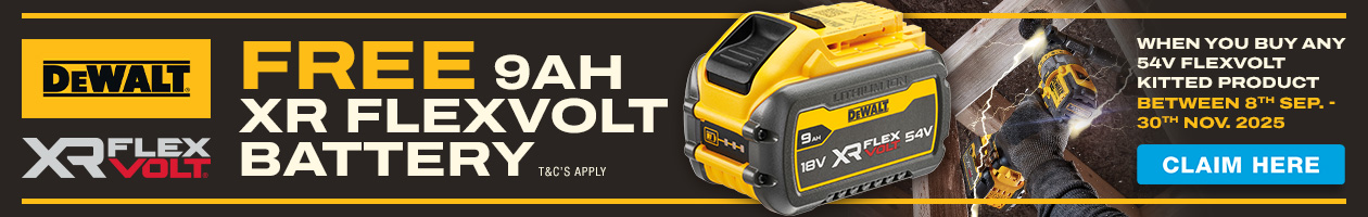 DeWalt XR FlexVolt Free 9Ah Battery Redemption DeWalt XR FlexVolt Free 9Ah Battery Redemption