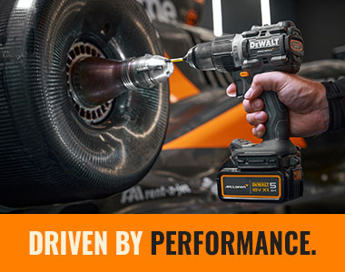 DEWALT x McLaren F1 Team Special Edition 18V XR power tools — Driven by Performance