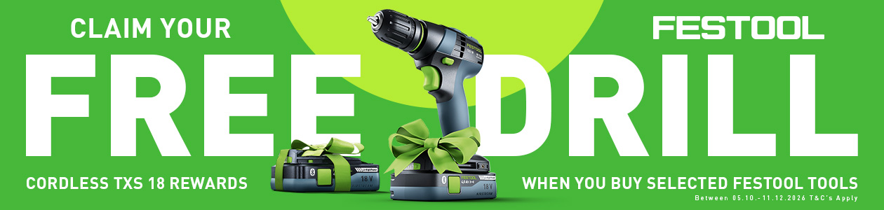 Claim Festool Free Cordless Drill Reward
