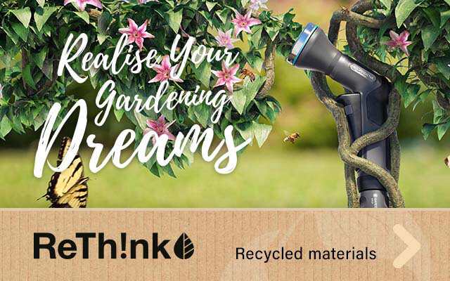 Gardena ReTh!nk Pledge Gardena ReThink Recycle Eco Sustainable Environment