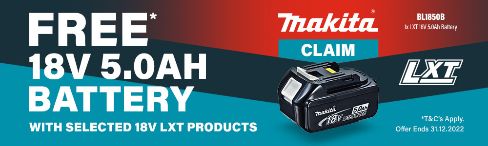 Makita Cordless Garden Machinery Winter BL1850B Redemption Scheme