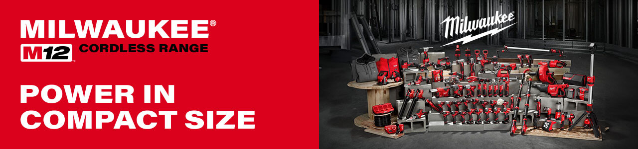 Milwaukee M12 Cordless Tools Milwaukee M12 Cordless Tools Range