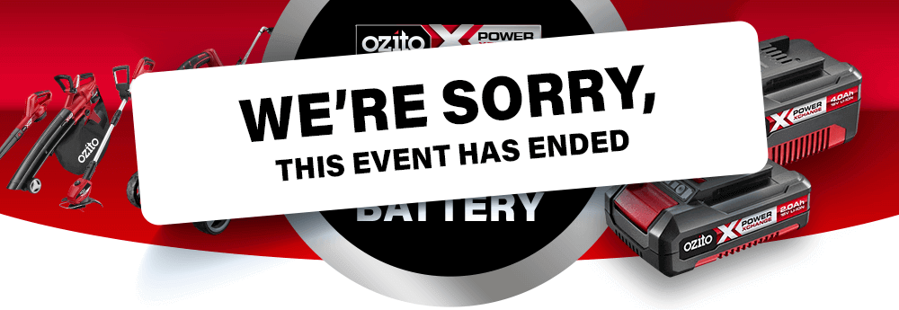 Ozito FREE Battery Offer