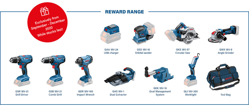 Bosch Professional 2for1 Reward Gift
