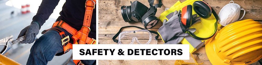 Safety & Detectors Safety Detectors Dust Masks Respirators Ear Defenders First Aid Medical Signs Range