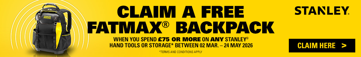Claim A FREE Stanley Fatmax Tool Backpack Redemption