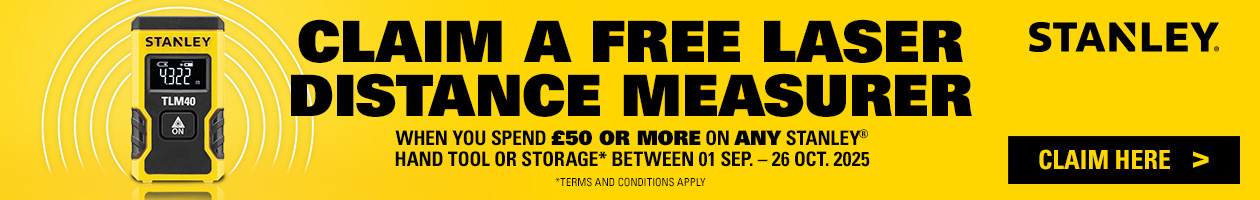 Stanley Claim A FREE Laser Distance Measurer Stanley Claim A FREE Laser Distance Measurer