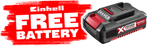 Free Battery with Einhell Purchase