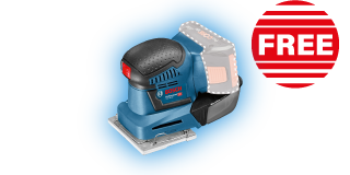Bosch ProDeals360 GSS 18v-10 Professional Bosch ProDeals360 GSS 18v-10 Professional Cordless Orbital Sander