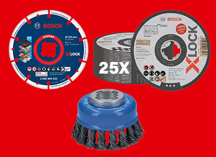 X-LOCK Accessories for Bosch GWX 18V-10 / C / SC / PC /PSC Angle Grinder 125mm X-LOCK Accessories for Bosch GWX 18V-10 / C / SC / PC /PSC Angle Grinder 125mm