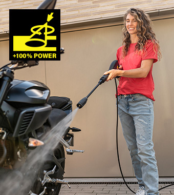 Vario Power Spray Lance - Effortlessly switch between gentle and powerful cleaning. Karcher K 3 CLASSIC Pressure Washer Vario Power Dirt Blaster