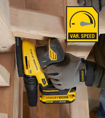 VARIABLE SPEED: For maximum control
across a variety of applications. VARIABLE SPEED: For maximum control across a variety of applications