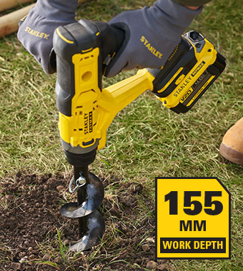 Stanley FatMax V20 18v Cordless Earth Auger planting flowers bulbs vegetables SFMCGA75