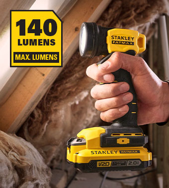 Providing 140 lumens of
light in a compact body. Providing 140 lumens of light in a compact body