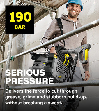 Karcher HD 6/13 C 190 Bar Max. Cleaning Power Karcher HD 6/13 C 190 bar high-pressure water jet cleaning performance