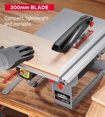 Ozito TSB0808U Table Saw Compact Lightweight Portable.