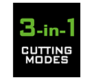 Greenworks GD60LM51 3 in 1 Cutting Modes