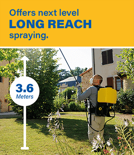 Offers next level long reach spraying