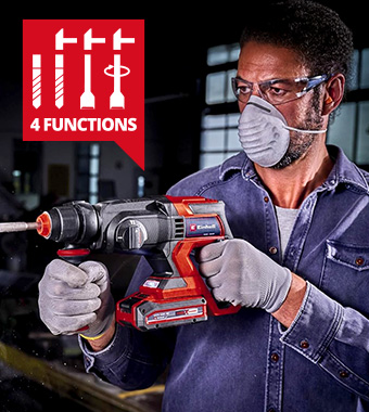 Einhell TE-HD 18/20 Li 18v SDS-Plus 4-Mode Hammer Drill concrete masonry