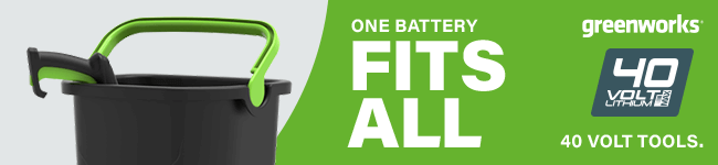 One Battery Fits All
Greenworks 40 Volt Cordless Tools Greenworks GDC40 40v Cordless Pressure Washer 70 Bar