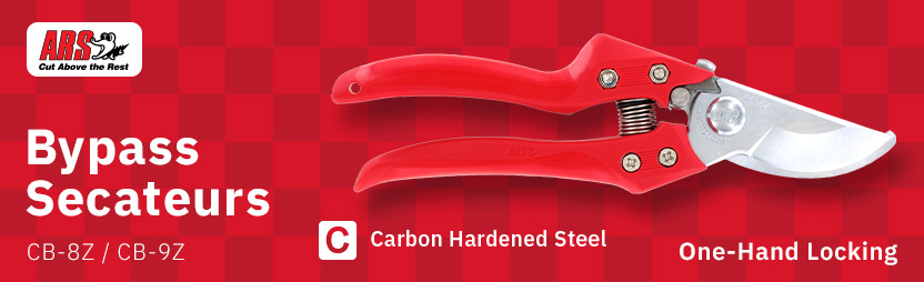 ARS CB-Z Single-Hand Locking Bypass Secateurs ARS CB-Z Single-Hand Locking Bypass Secateurs High-Carbon Steel Pruning shears
