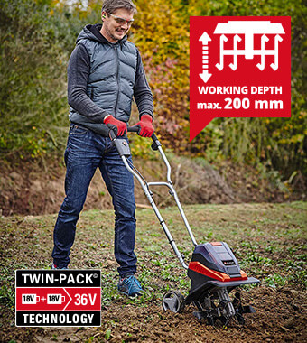 Einhell GE-CR 30 Li Cordless Garden Tiller Allotment Cultivator