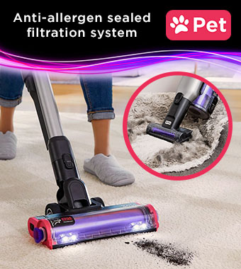 Anti-allergen sealed filtration system -
six stage filtration captures 99.9% of
dust particles (0.3 Microns or greater) Black and Decker BHFEA640WP Cordless Pet Vacuum Cleaner Anti-allergen