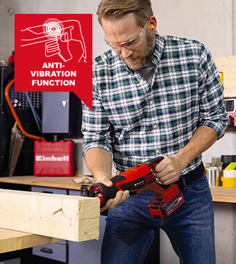 Anti-Vibration Function Einhell TE-AP 18-28 Li BL 18v Cordless Brushless Reciprocating Saw Anti-Vibration Function