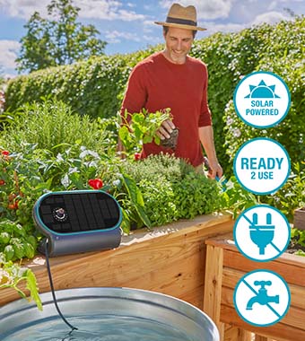 Gardena 13330-20 AquaBloom L Set Solar Auto Water Irrigation tapless ready-to-use
