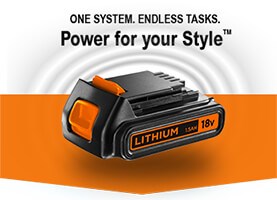 Black & Decker 18v Battery System