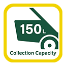 150L Collection Bag Capacity Webb WEWBVAC Collection Bag Capacity